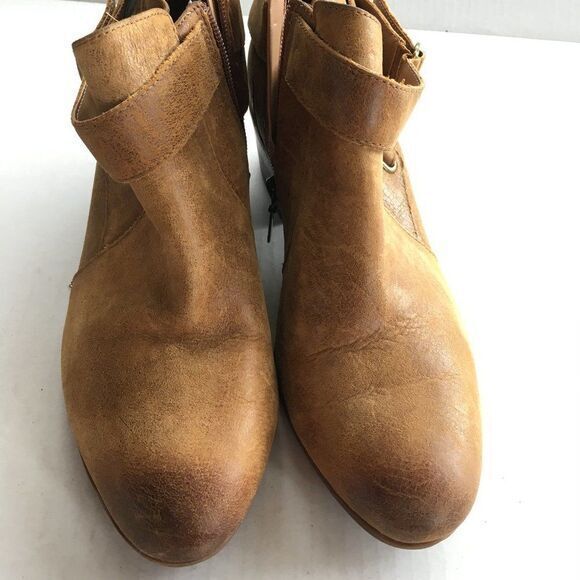 Clarks Spye Belle distressed artisan Ankle Boots Booties Womens Size 10M‎ Camel - Picture 3 of 8